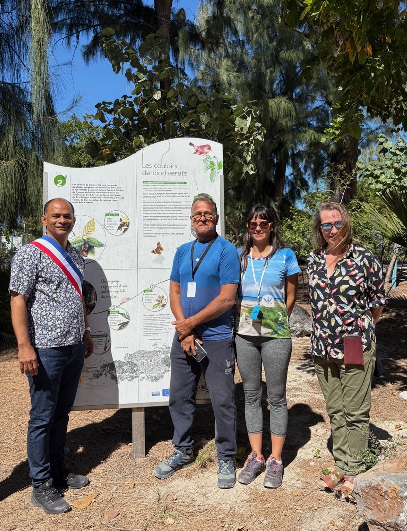 Inauguration panneaux sentier littoral Ermitage St Paul Aout 2025