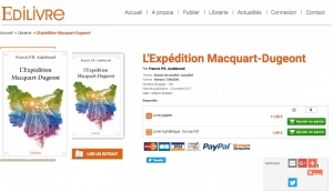 Edilivre - couverture de "L'Expédition Macquart-Dugeont" de Francis Audebrand