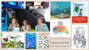 Dédicace à l'aquarium de St-Gilles Réunion et catalogue des Editions du Cyclone